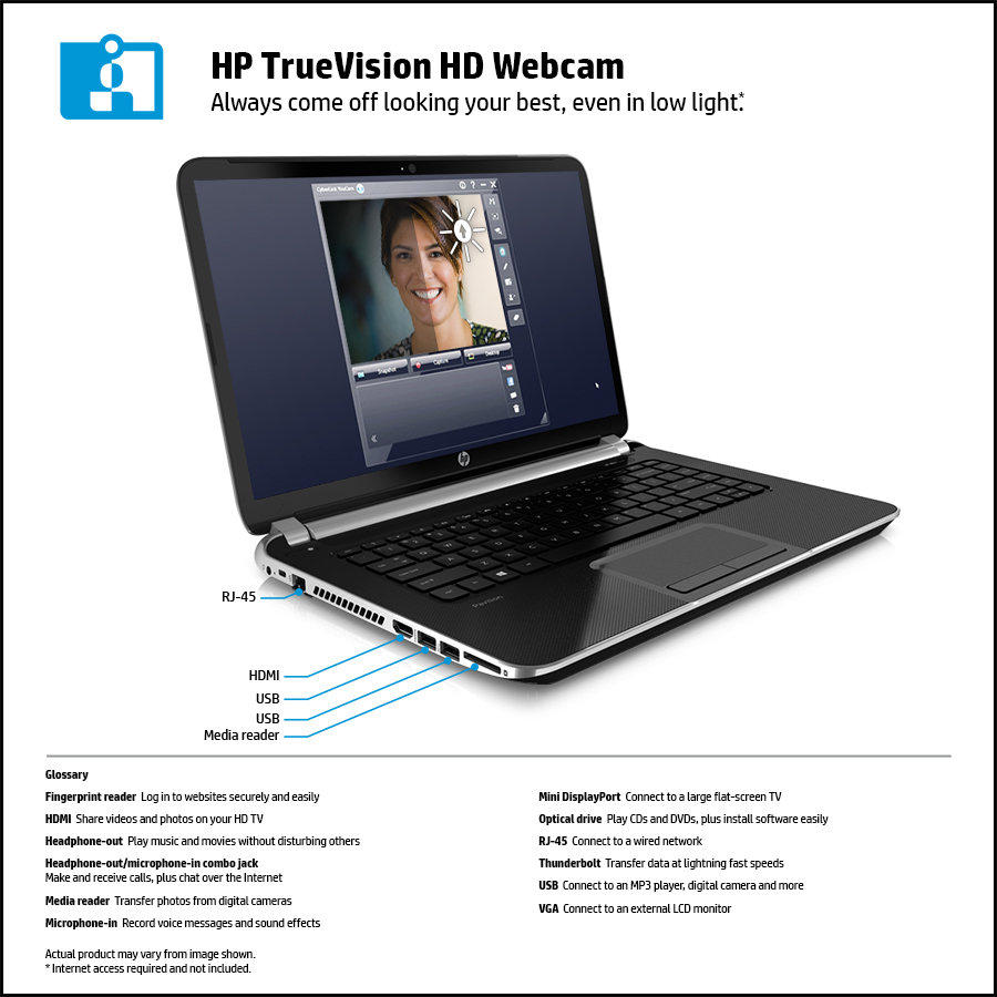 test hp truevision hd laptop camera